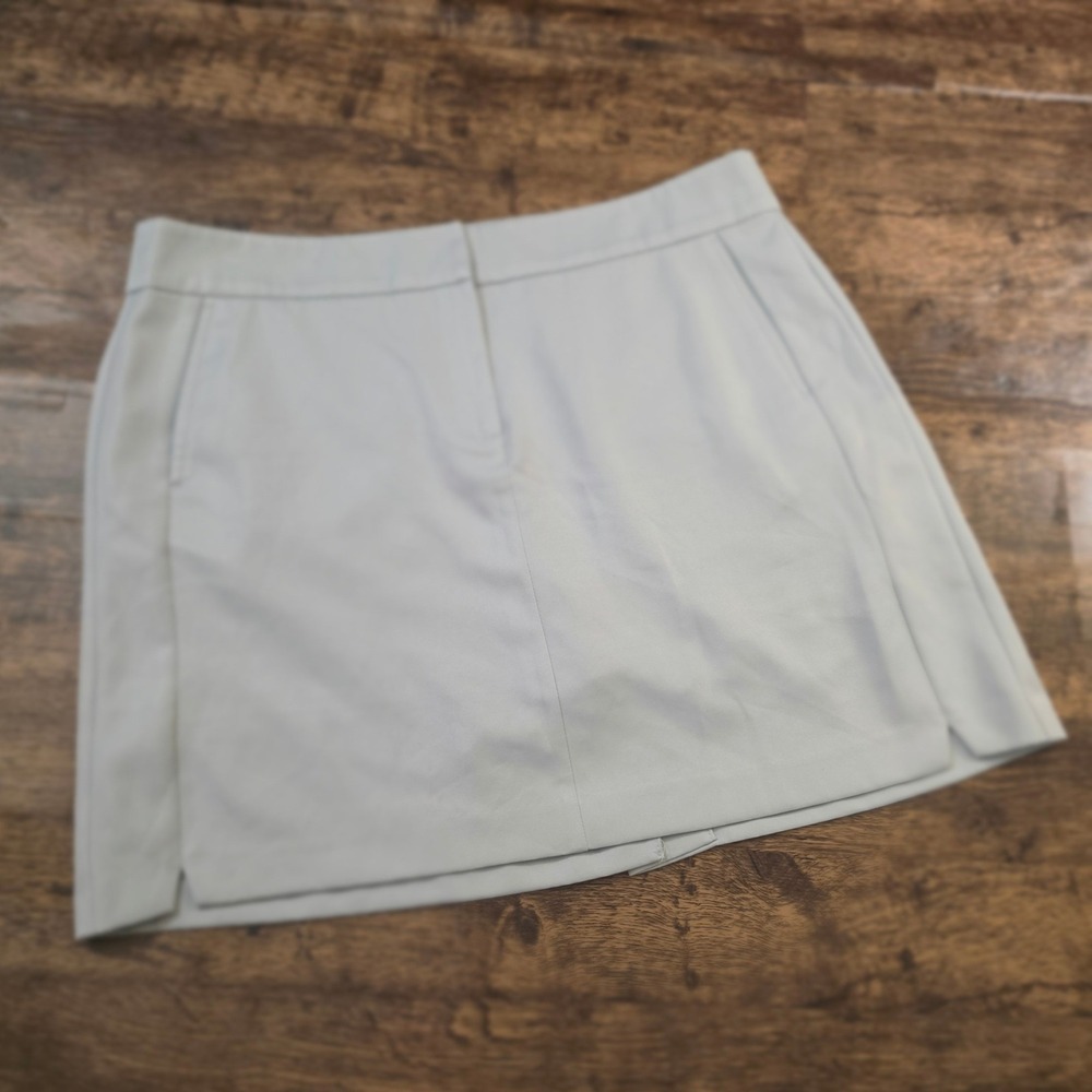 IZOD Golf Skort Women 12 Light Blue Performance Mini Athletic Skirt Side Slit